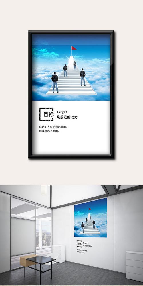 企业文化之目标篇工厂文化墙企业挂图共赢未来企业展板文件企业形象